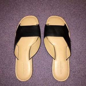 Black & Tan Sandals